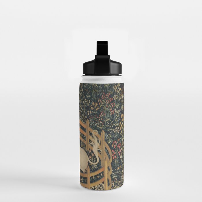 The Unicorn Rests in a Garden (from the Unicorn Tapestries) Water Bottle Gallery Image 2