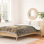 The Unicorn Rests in a Garden (from the Unicorn Tapestries) Duvet Cover Gallery Image 2