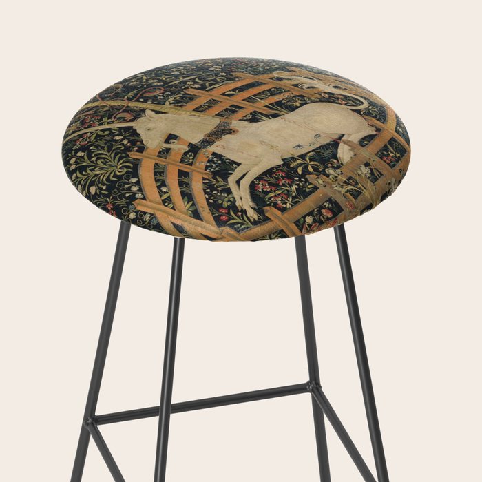 The Unicorn Rests in a Garden (from the Unicorn Tapestries) Stool Gallery Image 2