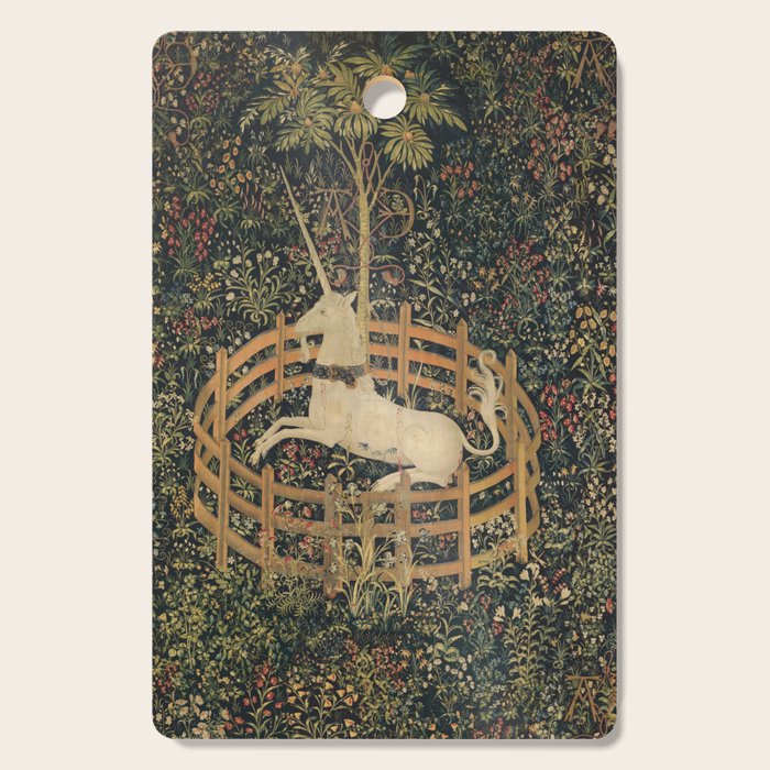 The Unicorn Rests in a Garden (from the Unicorn Tapestries) Cutting Board Gallery Image 1