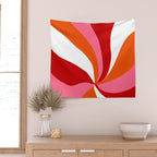 marlowe, pink & orange Wall Tapestry Gallery Image 2