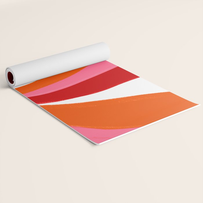 marlowe, pink & orange Yoga Mat Gallery Image 2