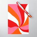 marlowe, pink & orange Wrapping Paper Gallery Image 1