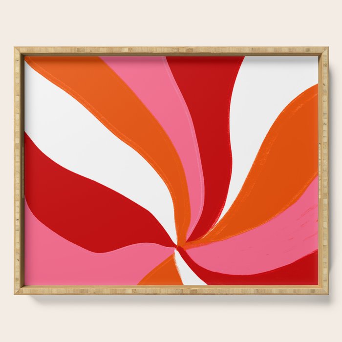 marlowe, pink & orange Serving Tray Gallery Image 1