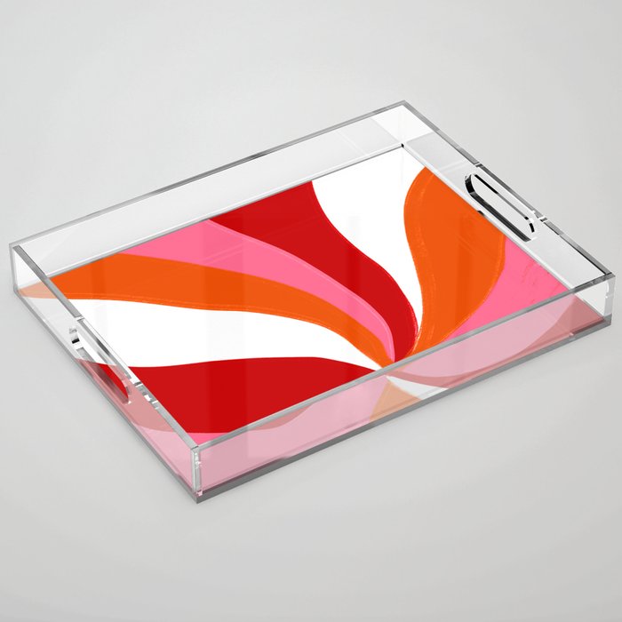 marlowe, pink & orange Acrylic Tray Gallery Image 1