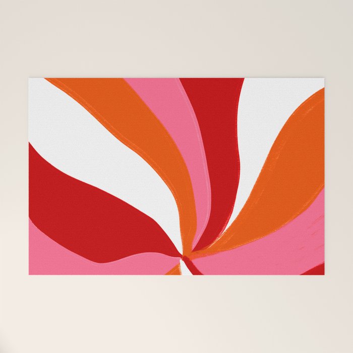marlowe, pink & orange Welcome Mat Gallery Image 1