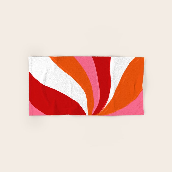 marlowe, pink & orange Bath Towel Gallery Image 1