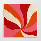 marlowe, pink & orange Wood Wall Art Gallery Image 1