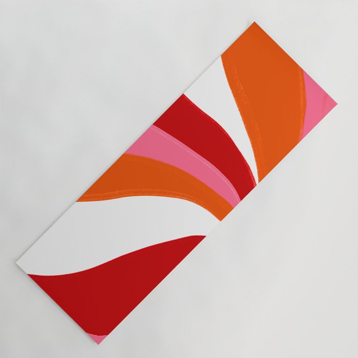 marlowe, pink & orange Yoga Mat Gallery Image 1
