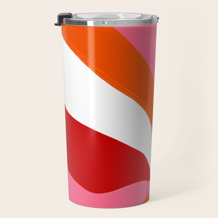 marlowe, pink & orange Travel Mug Gallery Image 3