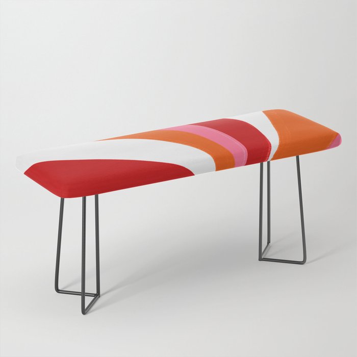 marlowe, pink & orange Bench Gallery Image 1