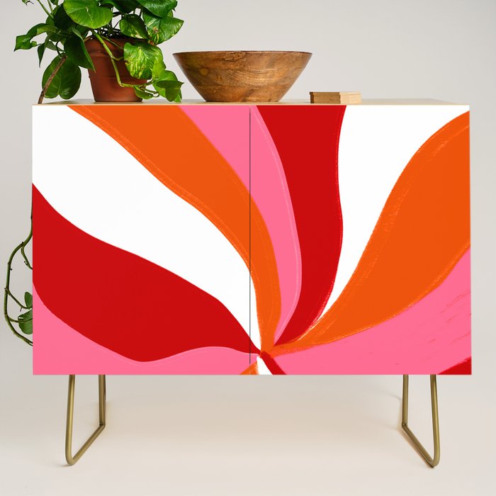 marlowe, pink & orange Credenza Gallery Image 1