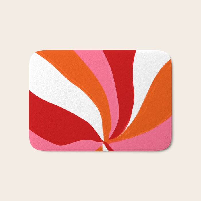 marlowe, pink & orange Bath Mat Gallery Image 1