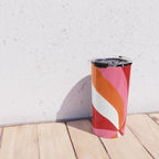 marlowe, pink & orange Travel Mug Gallery Image 4