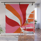 marlowe, pink & orange Wall Mural Gallery Image 1