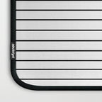 Minimal Line Curvature I Black and White Mid Century Modern Arch Abstract Laptop Sleeve Gallery Image 3
