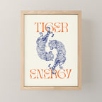 Tiger Energy Mini Art Print Gallery Image 1