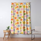Colorful retro star shape art pattern Window Curtain Gallery Image 5