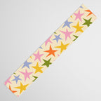 Colorful retro star shape art pattern Table Runner Gallery Image 3