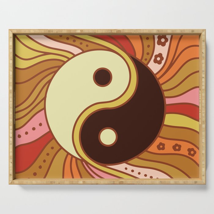 Funky Yin Yang Serving Tray Gallery Image 1