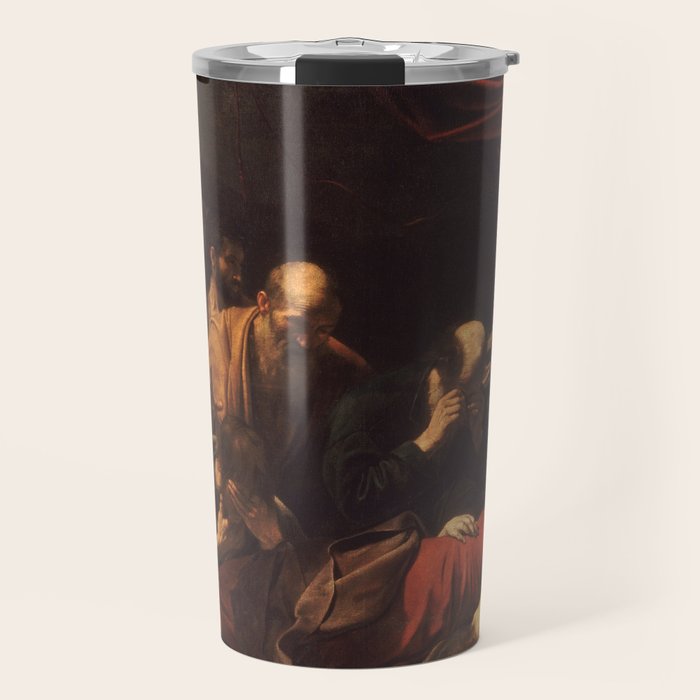Michelangelo Merisi da Caravaggio "The Death of the Virgin" Travel Mug Gallery Image 1