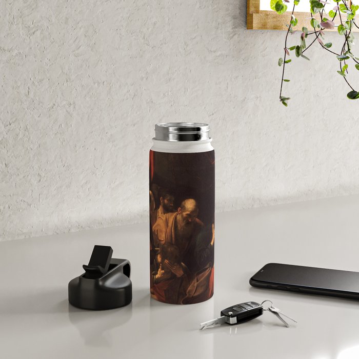 Michelangelo Merisi da Caravaggio "The Death of the Virgin" Water Bottle Gallery Image 4