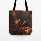 Michelangelo Merisi da Caravaggio "The Death of the Virgin" Tote Bag Gallery Image 1