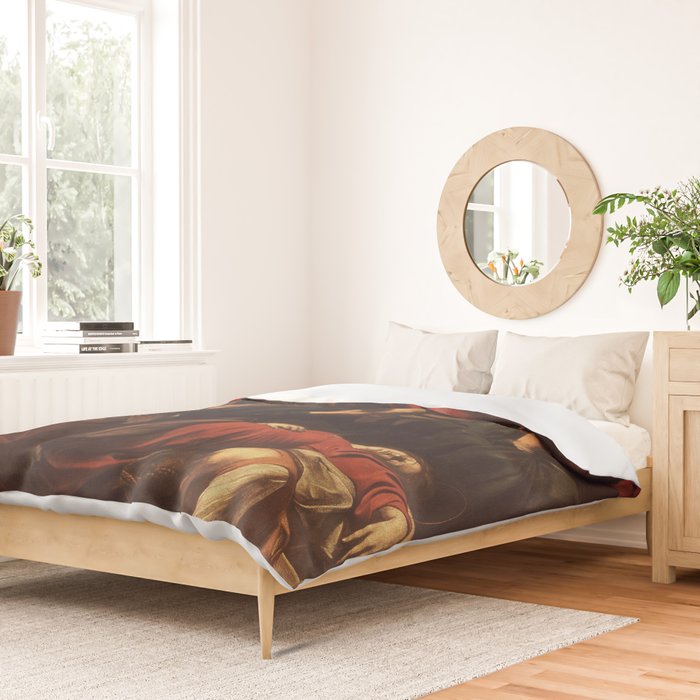 Michelangelo Merisi da Caravaggio "The Death of the Virgin" Duvet Cover Gallery Image 2
