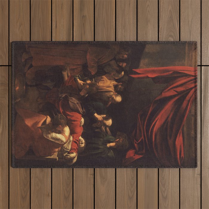 Michelangelo Merisi da Caravaggio "The Death of the Virgin" Outdoor Rug Gallery Image 1