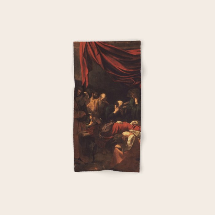 Michelangelo Merisi da Caravaggio "The Death of the Virgin" Bath Towel Gallery Image 1