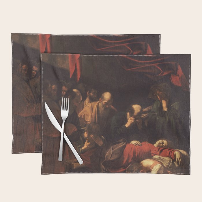Michelangelo Merisi da Caravaggio "The Death of the Virgin" Placemat Gallery Image 1