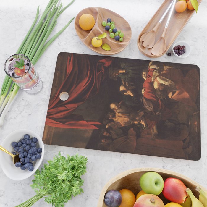 Michelangelo Merisi da Caravaggio "The Death of the Virgin" Cutting Board Gallery Image 2