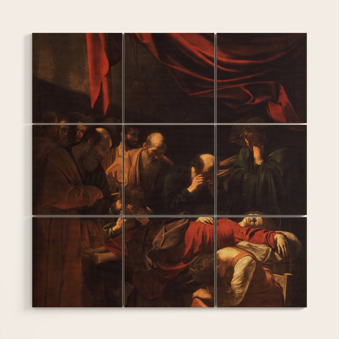 Michelangelo Merisi da Caravaggio "The Death of the Virgin" Wood Wall Art Gallery Image 1