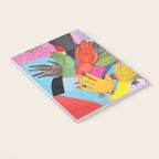A Hand Is All We Need, Abstract Human Face Community, Humanity People Colorful Concept Positivity Notebook Gallery Image 3