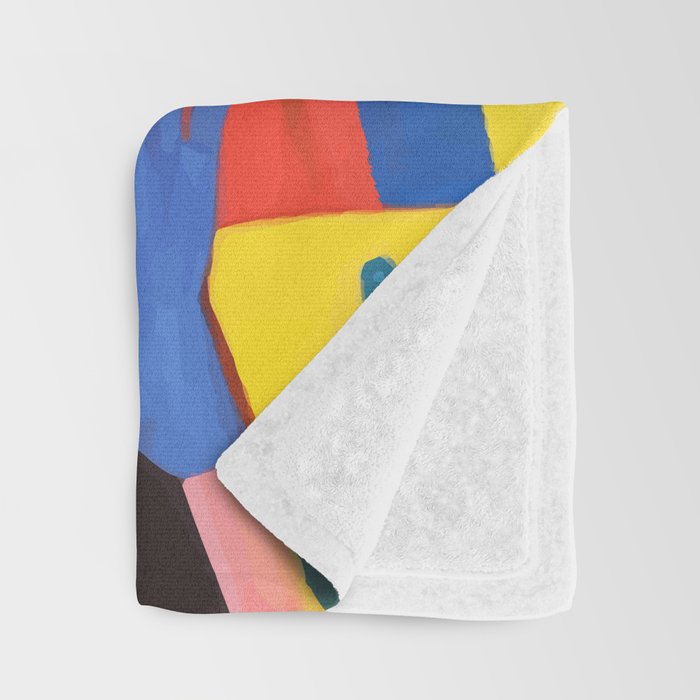A Hand Is All We Need, Abstract Human Face Community, Humanity People Colorful Concept Positivity Throw Blanket Gallery Image 3