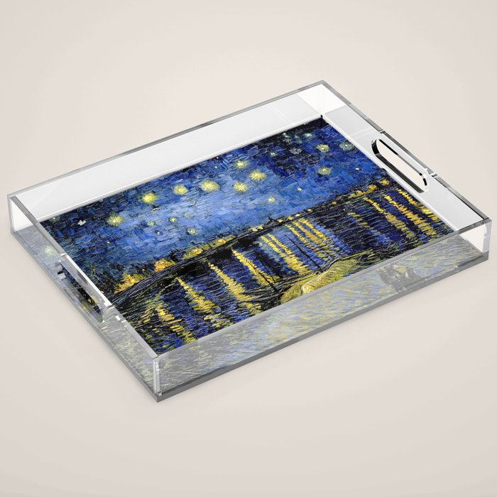 Vincent Van Gogh Starry Night Acrylic Tray Gallery Image 1