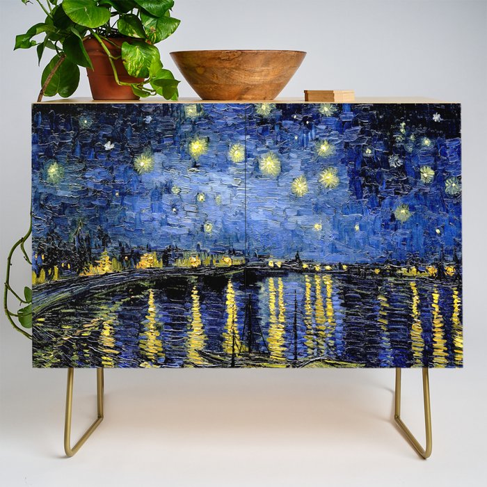Vincent Van Gogh Starry Night Credenza Gallery Image 1