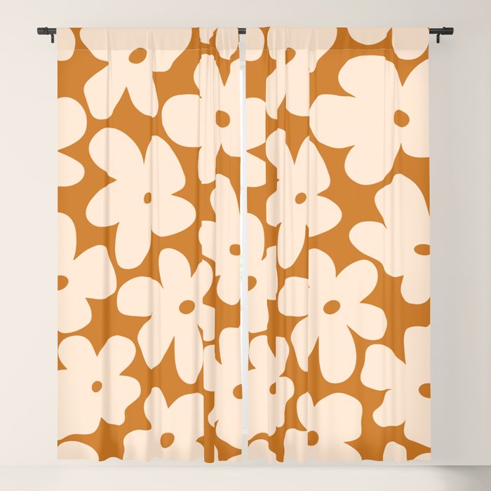 Retro Color Palette - 70's Daisy Window Curtain Gallery Image 5