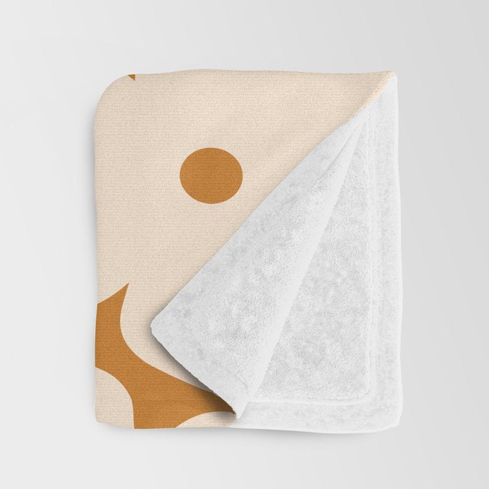 Retro Color Palette - 70's Daisy Throw Blanket Gallery Image 3