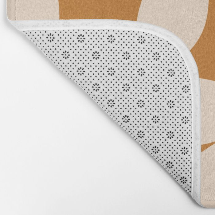 Retro Color Palette - 70's Daisy Bath Mat Gallery Image 2