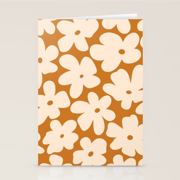 Retro Color Palette - 70's Daisy Stationery Card Gallery Image 2