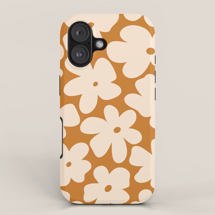 Retro Color Palette - 70's Daisy iPhone Case Gallery Image 1