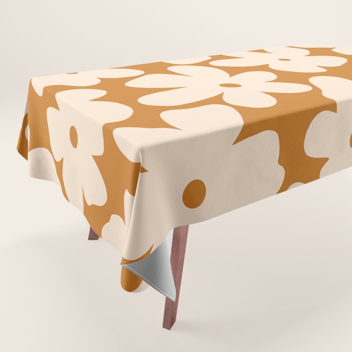 Retro Color Palette - 70's Daisy Tablecloth Gallery Image 1
