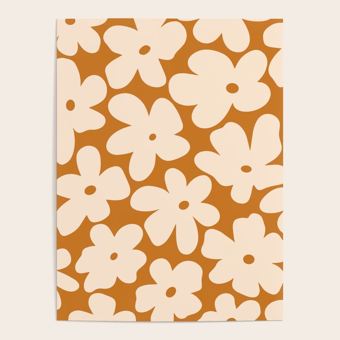 Retro Color Palette - 70's Daisy Poster Gallery Image 1