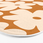 Retro Color Palette - 70's Daisy Bath Mat Gallery Image 3