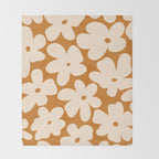 Retro Color Palette - 70's Daisy Throw Blanket Gallery Image 2