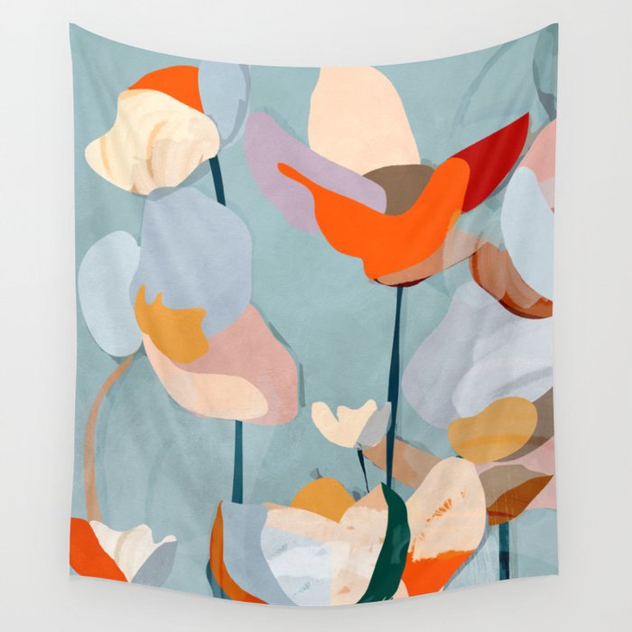 Layered Bloom Wall Tapestry Gallery Image 1