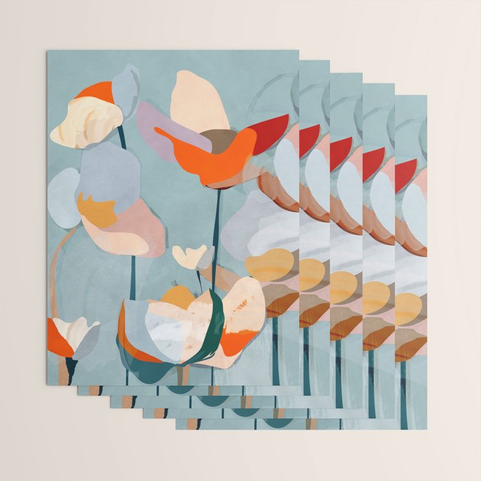 Layered Bloom Wrapping Paper Gallery Image 3