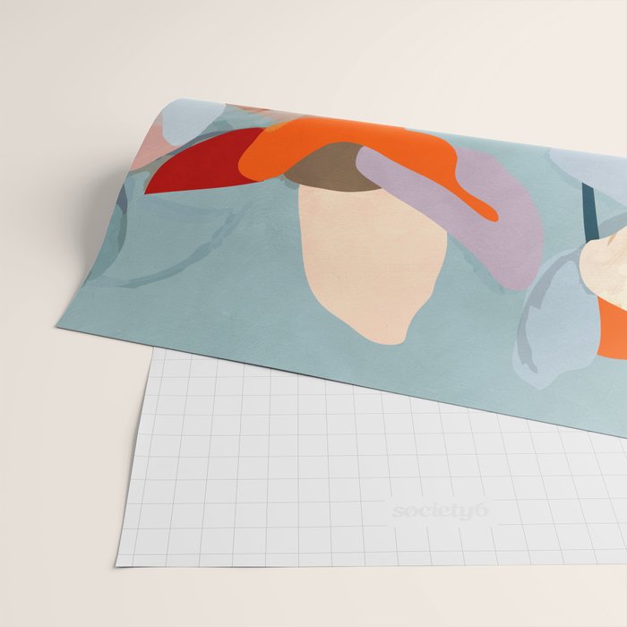 Layered Bloom Wrapping Paper Gallery Image 2