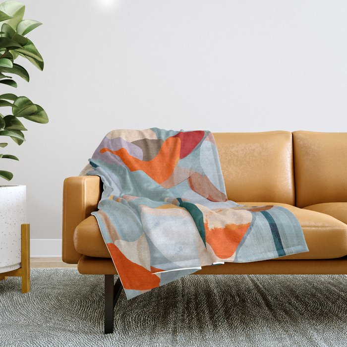 Layered Bloom Throw Blanket Gallery Image 1